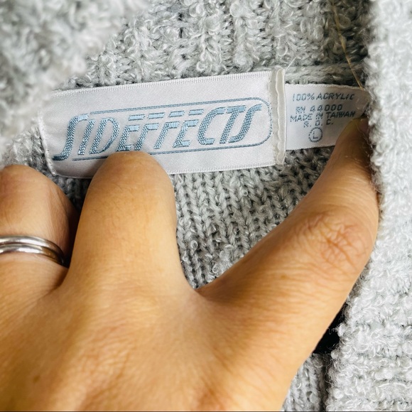 Vintage Side Effects Cardigan Sweater Size Large - Picture 2 of 5